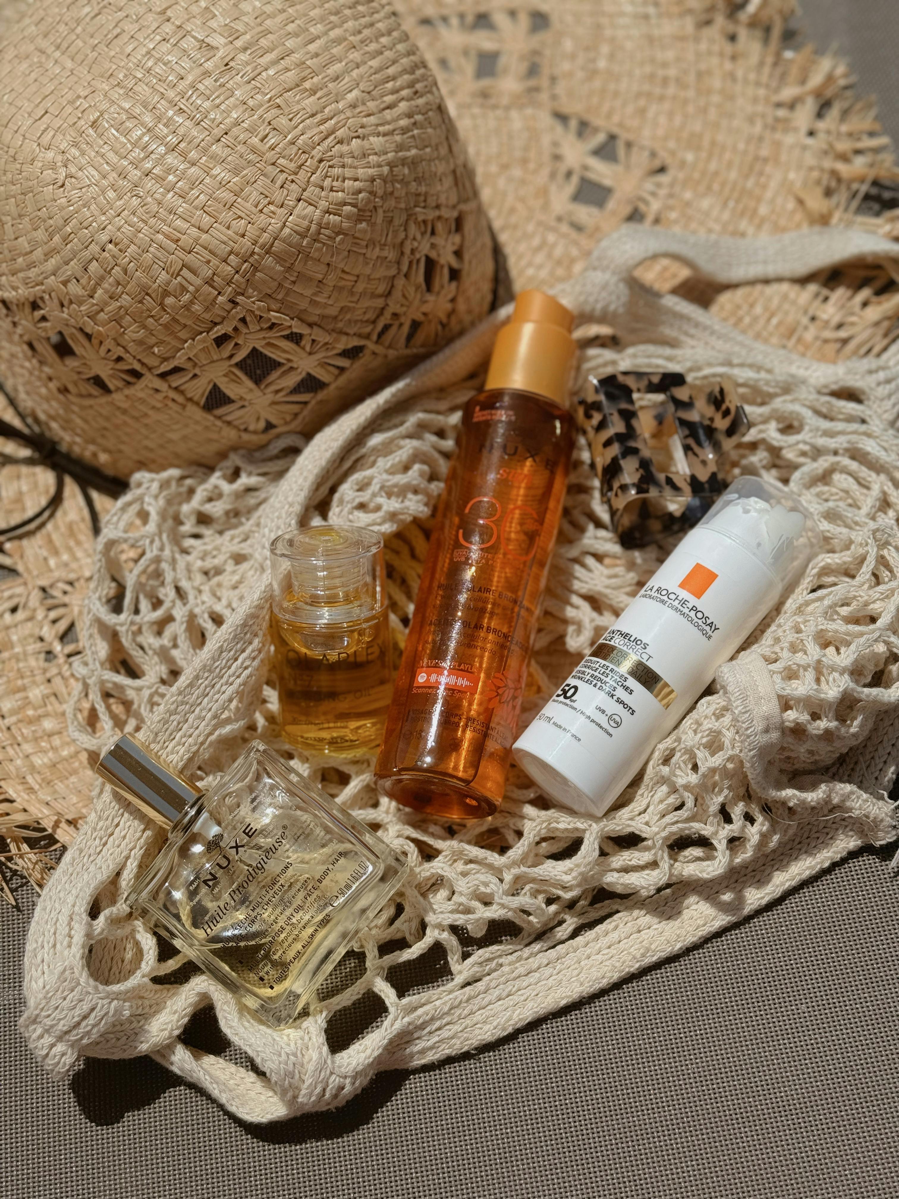 Person with sunscreen