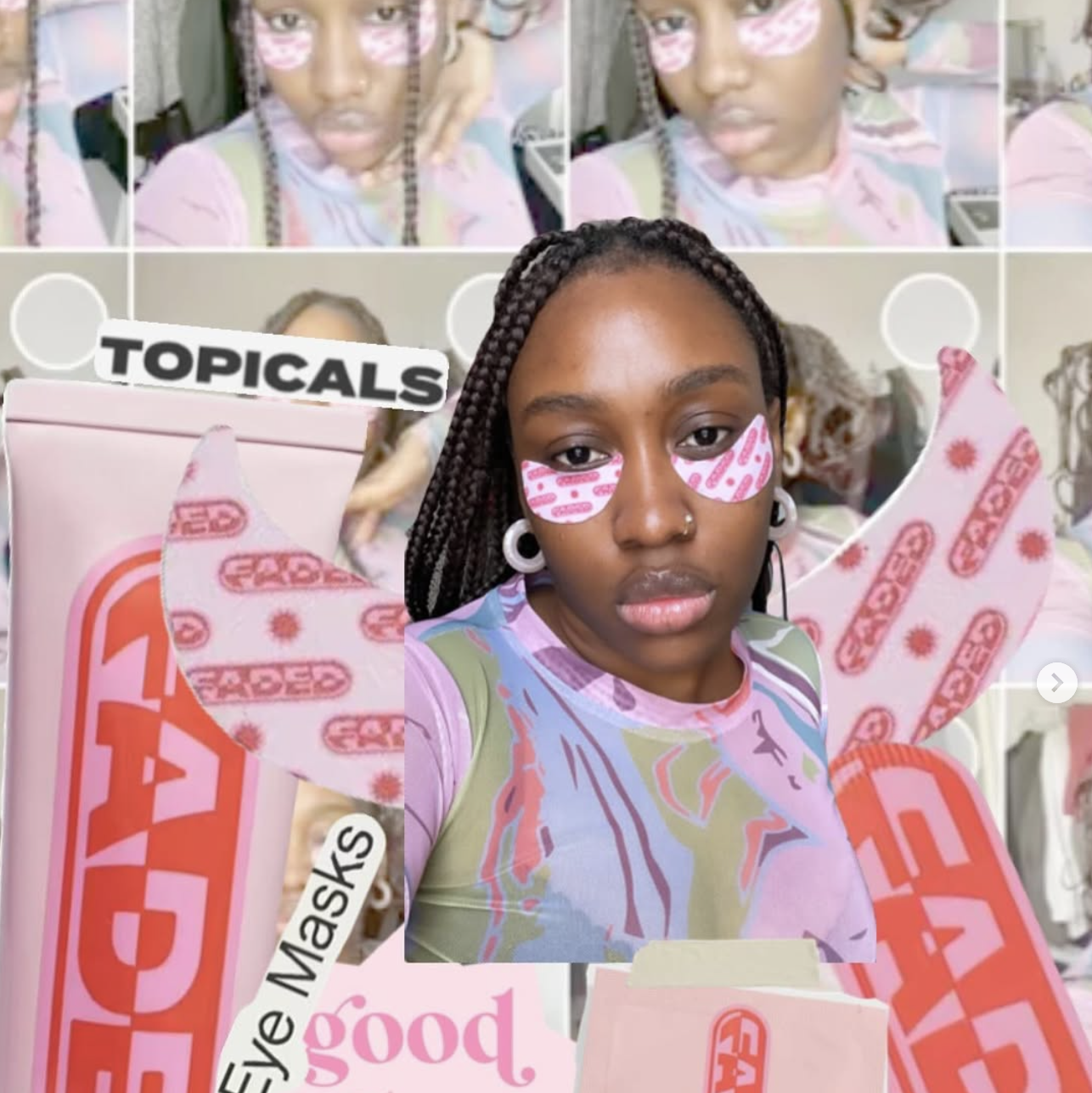 Person with sunscreen